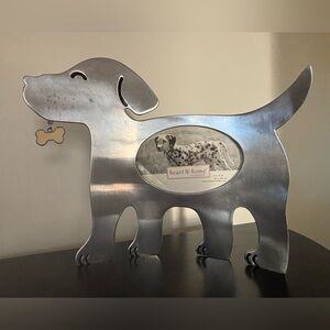 Metal Dog Photo Frame for 6”x4”